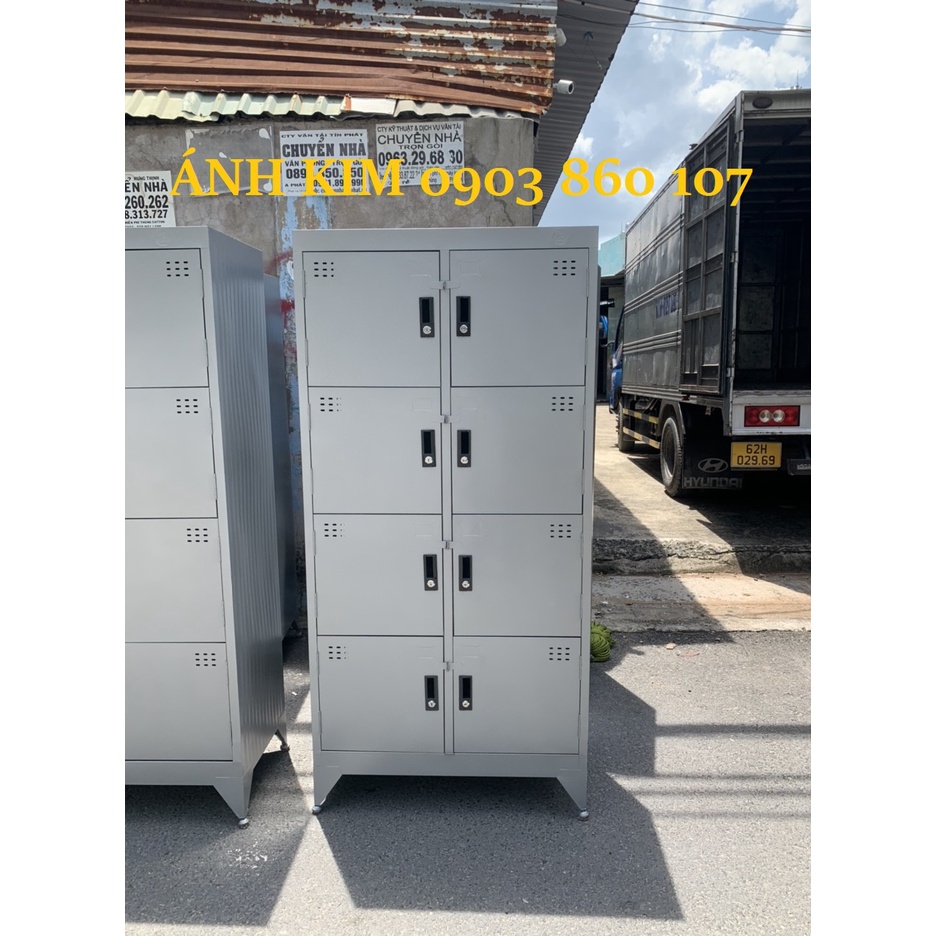 Tủ locker sd dày dặn mẫu mới đựng đồ cho văn phòng và nhân viên như ảnh