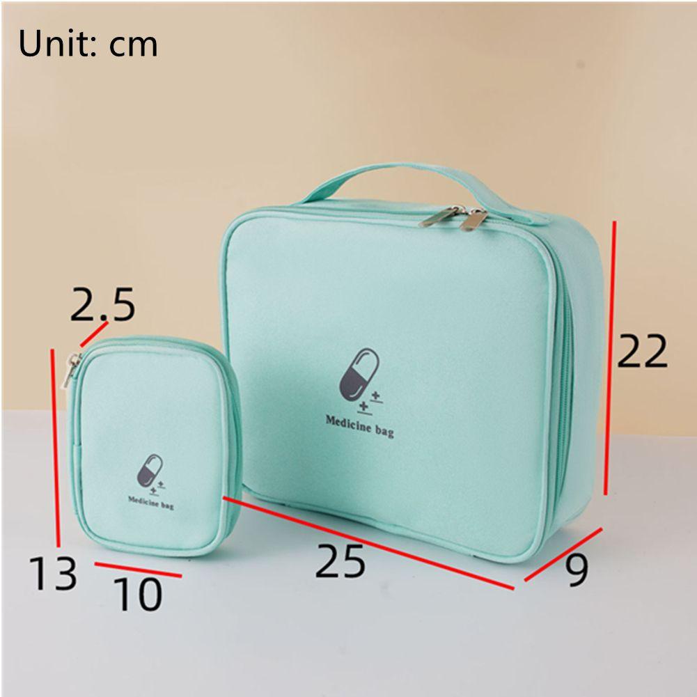 HOBBYIN Túi Bảo Quản Thuốc Hộp Bảo Quản Du Lịch Cắm Trại Đa Năng Thuốc Ngực Vải Bảo Quản Nhà Túi Y Tế