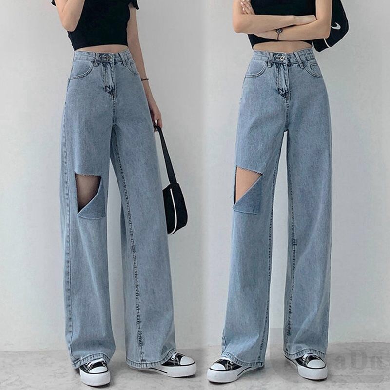Ảnh Quần Jeans Nữ Lưng Cao Ống Loe 3 Màu Size S-5Xl 2
