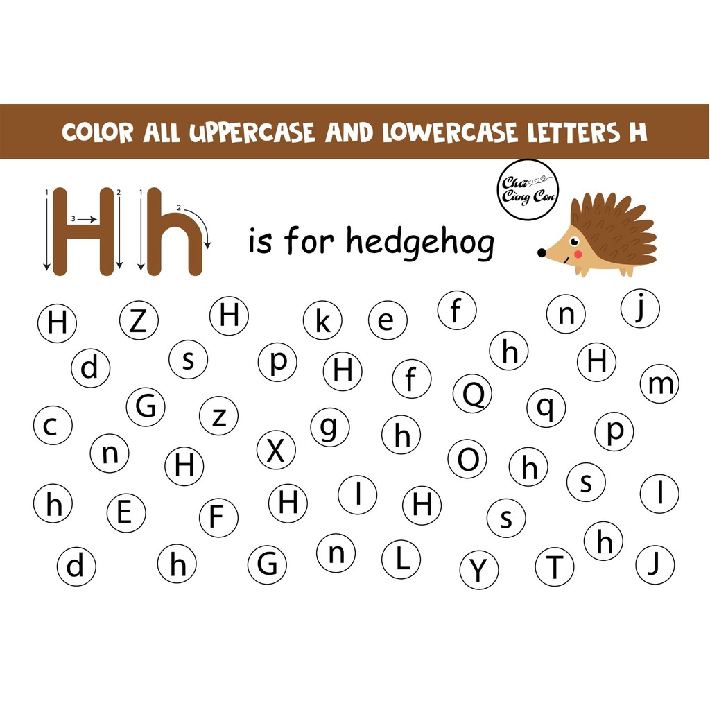 Tô Màu Chữ Cái - Bé Học Chữ Cái Qua Trò Chơi Tìm Chữ Cái (26 Chữ Cái) - Học  Liệu Montessori | Shopee Việt Nam