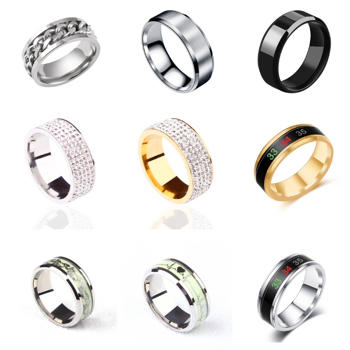 Men's Titanium Steel Ring by Hà Nội Jewelry store