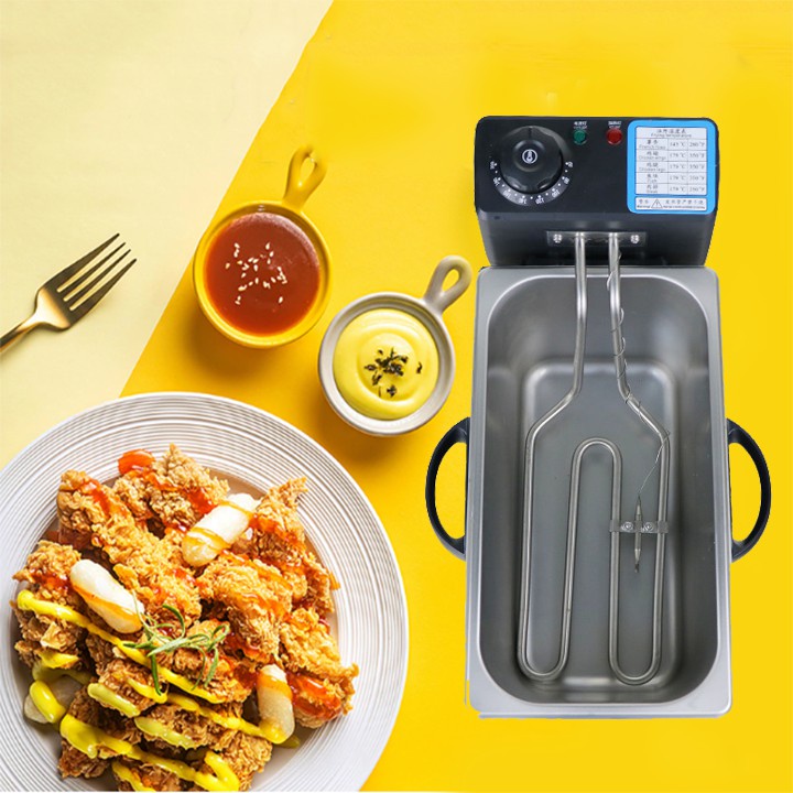Bếp chiên rán thực phẩm 4L 2000W hệ thống gia nhiệt kép nóng nhanh, sôi mạnh