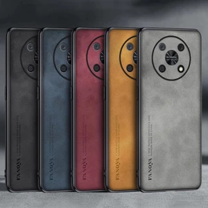 Dành Cho Huawei nova Y90 Y91 Cao Cấp Kinh Doanh Retro Da Cao Su Mềm TPU Ốp Lưng