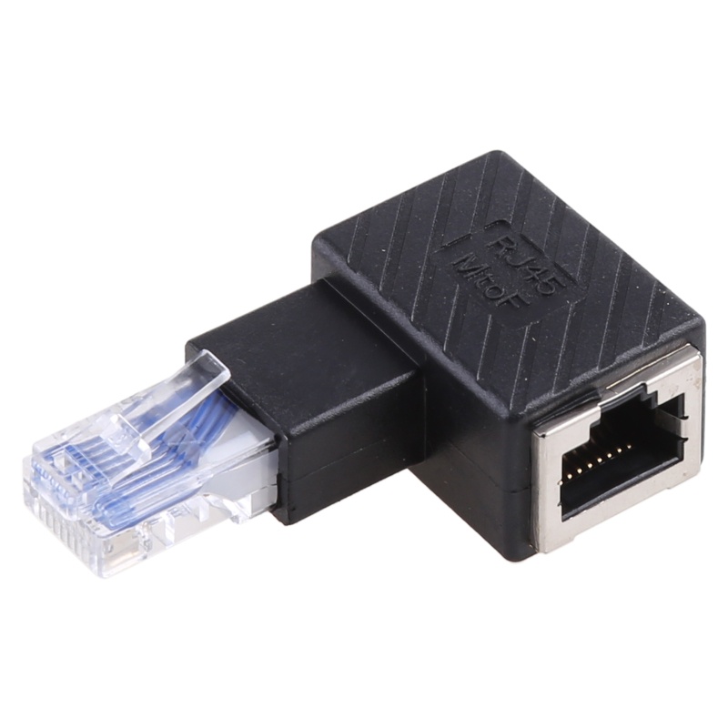 IOR 90 Độ Phải Trái Lên Xuống Góc RJ45 Nam Sang Nữ Cho Mèo 5 6 Ethernet LA