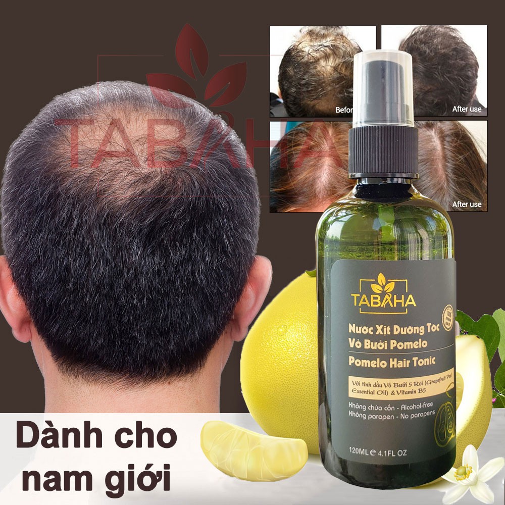 Ảnh Tinh dầu bưởi giúp mọc tóc nhanh giảm rụng dùng cho Nam giới Pomelo Tabaha 120ml 3