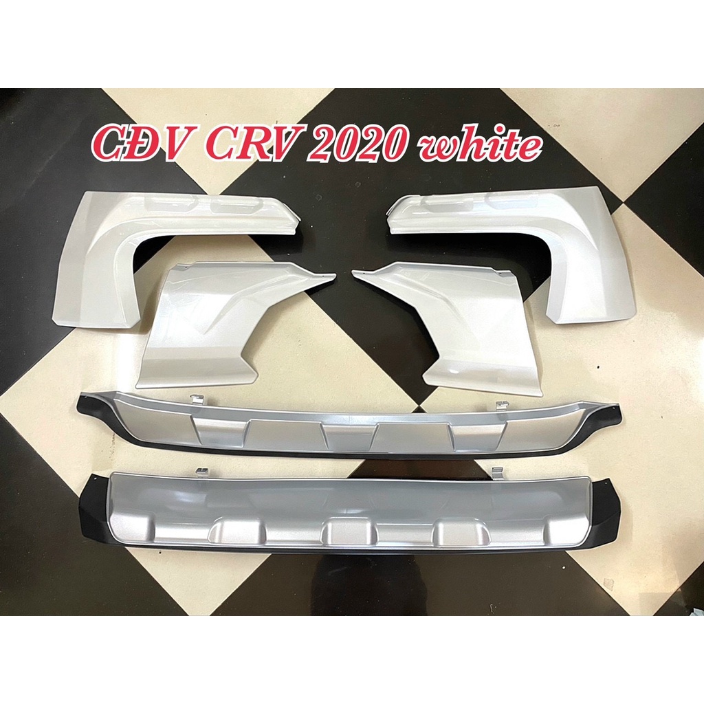 Ốp chống đá văng Honda Crv 2020-2022, bộ cản trước sau CRV. Có 3 màu trắng, đen, carbon