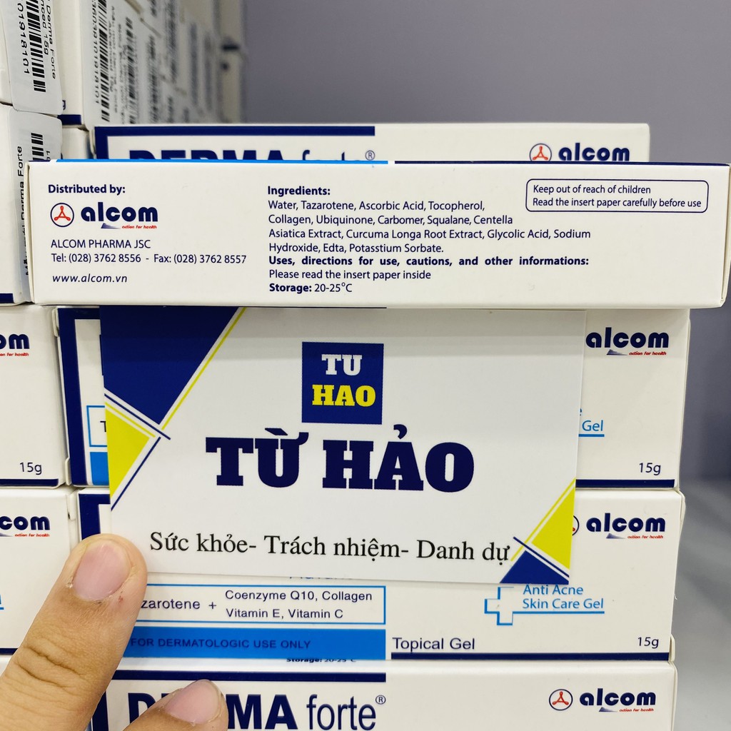 Ảnh MẪU MỚI Gel Mờ Thâm Mụn Giảm Viêm Gamma Chemicals Derma Forte Advanced 15g - Từ Hảo 4