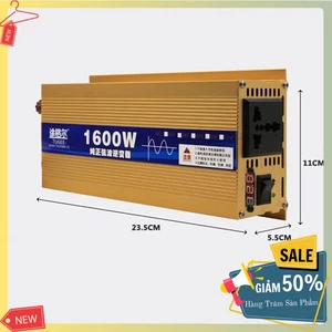 Kích 12v lên 220v sin chuẩn 1600W sử dụng thiết bị gia đình lúc khẩn cấp