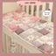 A01/Đệm MỎNG lót ghế sàn gỗ vintage phong cách Nhật retro hoa nhí phối ren decor nhà phòng bếp bàn học ghế ô tô lenhome