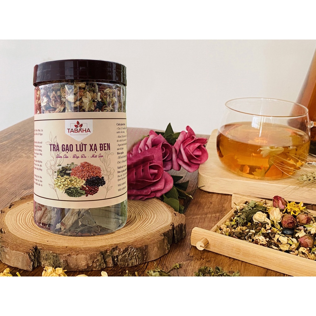 Ảnh Trà Gạo Lứt Xạ Đen Tabaha 500g - An thần, giảm căng thẳng, giảm tích mỡ, đẹp da 3