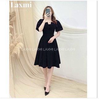 ĐẦM NỮ DỰ TIỆC UMI KIỂU DÁNG XÒE ,2 MÀU SANG CHẢNH,CHẤT LIỆU THOÁNG MÁT NAM LEE STORE