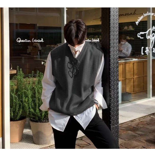 Áo thun Tanktop GILE WOOL sọc len CVC - Giá sỉ Ubisex