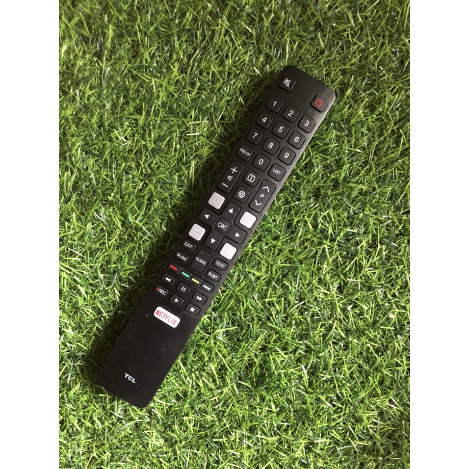 Điều khiển TV TCL loại dài dẹt smart internet chính hãng có nút NetFlix ở dưới cùng - tặng kèm pin chính hãng