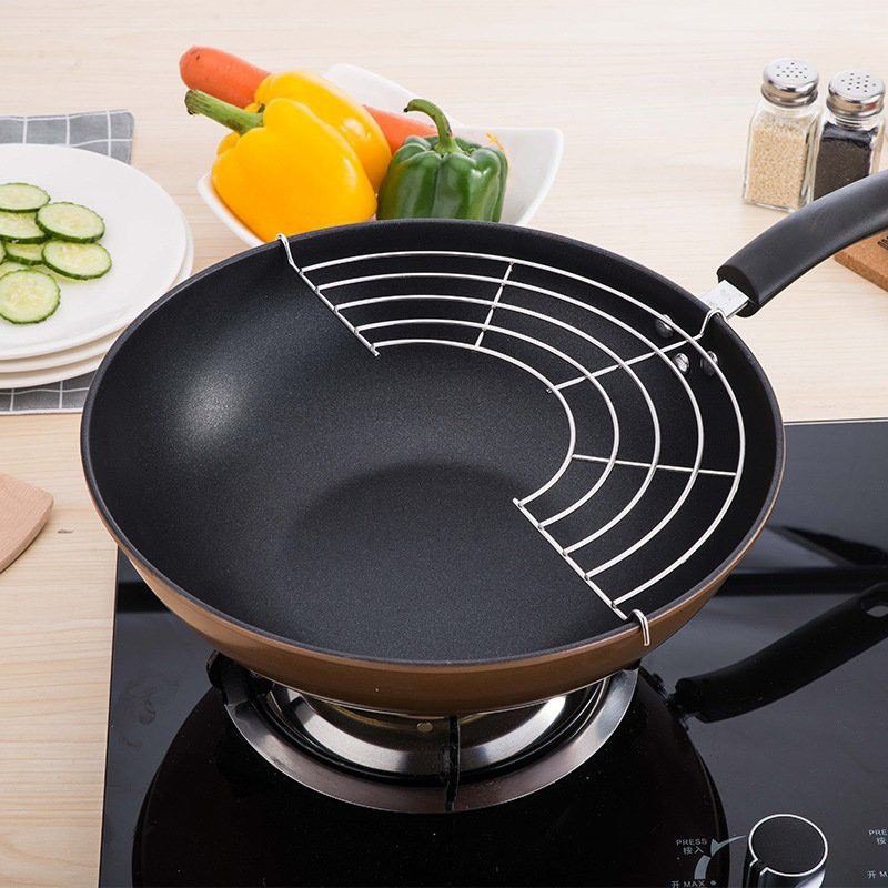 Vỉ inox Gác Đồ Chiên Giúp Đồ Ăn Luôn Ráo Dầu Mỡ Thơm Ngon, Nóng Giòn  tiện lợi