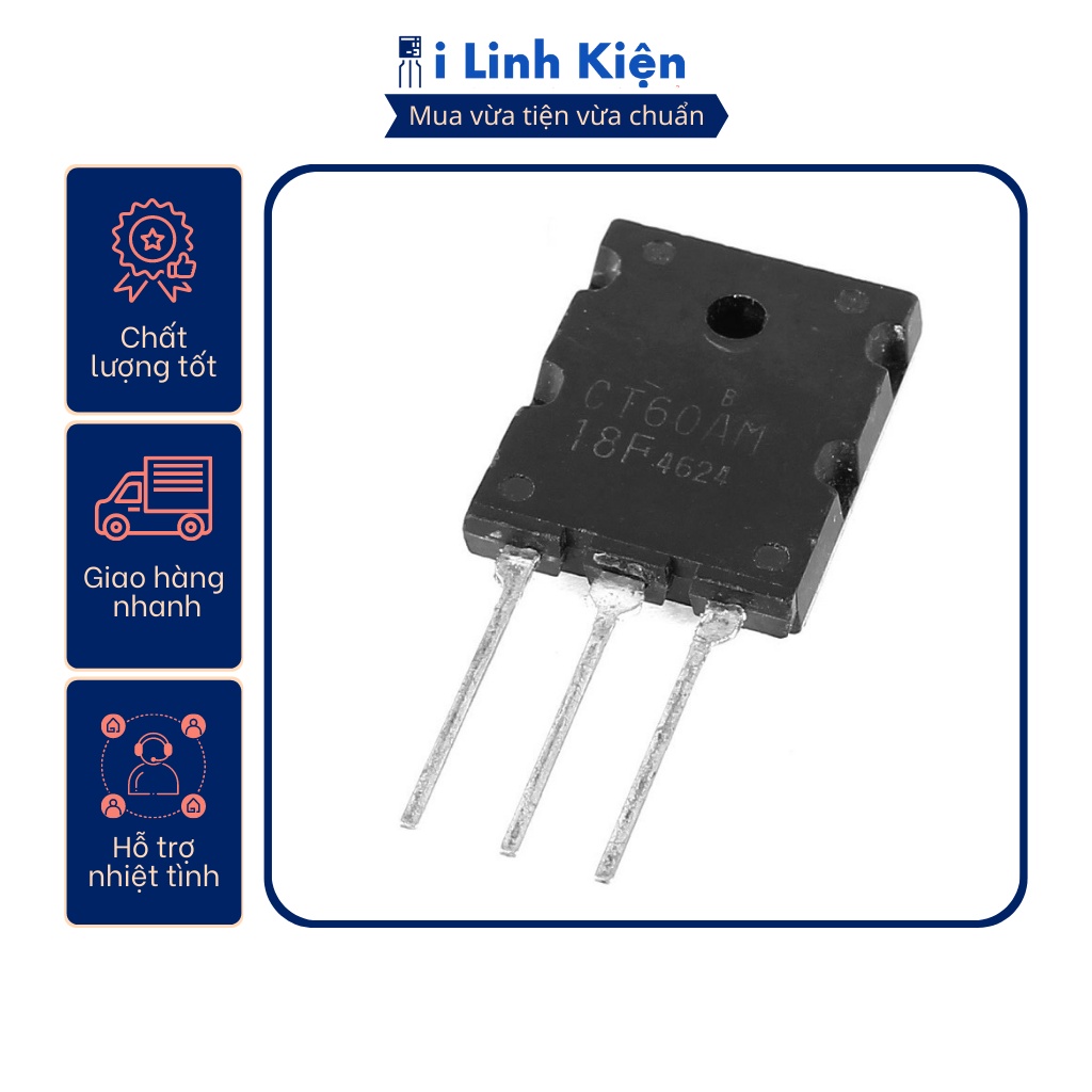Produktbild von Aexit CT60AM-18F NPN-Leistungstransistor 900V 60A – Hochspannung, TO-3PL Gehäuse, Ersatzteil Für Schaltnetzteile