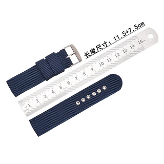 Dây Đeo Đồng Hồ Bằng Vải Canvas Nylon Thoáng Khí 16mm 18mm 20mm 22mm 24mm Phong Cách Retro