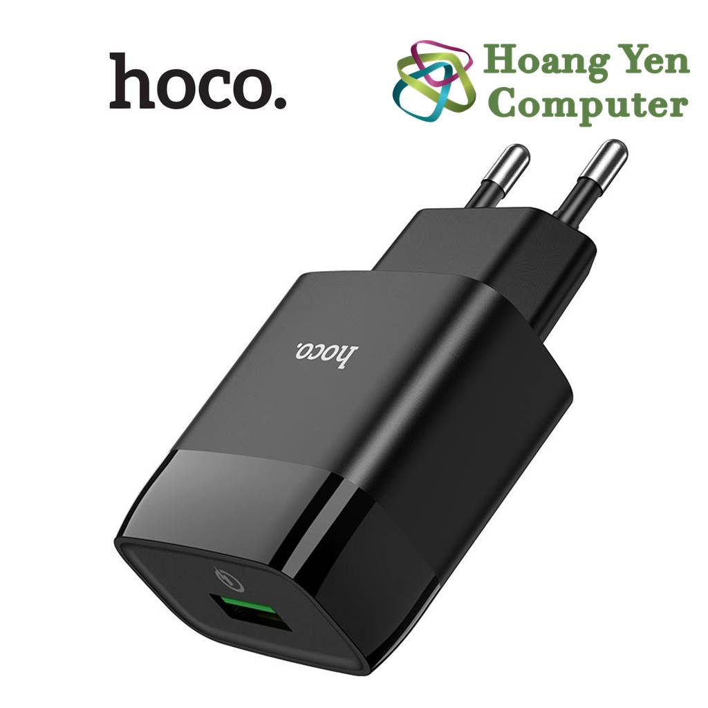 Cốc Sạc Nhanh Quick Charge 3.0 Hoco C72Q (QC3.0 18W) - BH 6 Tháng | Cốc Sạc 18W - Hoàng Yến Computer