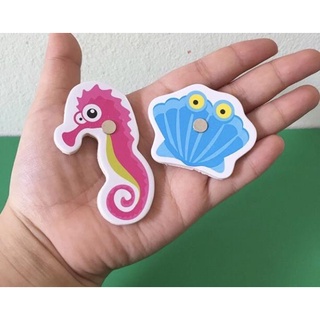 [Kho sỉ]Đồ Chơi Câu Cá, Bộ Đồ chơi câu cá 3D bằng gỗ Loại To 32 con gắn Nam Châm an toàn cho bé- DC3 Happykids