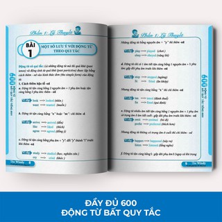 Sách - 600 Động Từ Bất Quy Tắc Trong Tiếng Anh