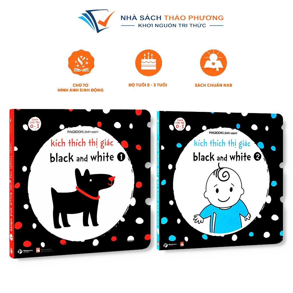 Sách zic zac - Kích thích thị giác Black and White cho trẻ sơ sinh từ 0-3 tuổi