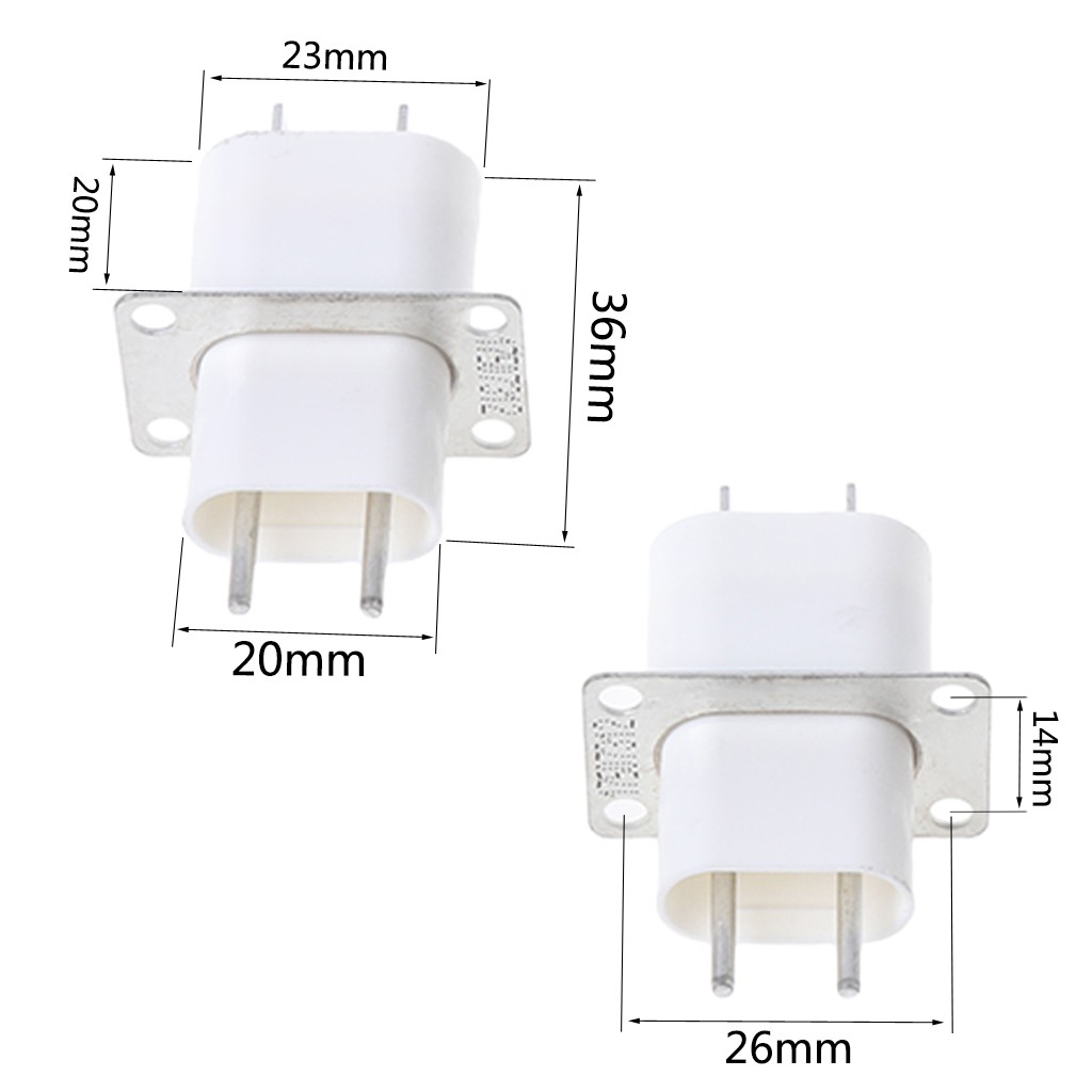 Bộ 5 Lò Vi Sóng Điện Tử Magnetron 4 Dây Tóc Pin Ổ Cắm Chuyển Đổi Nhà