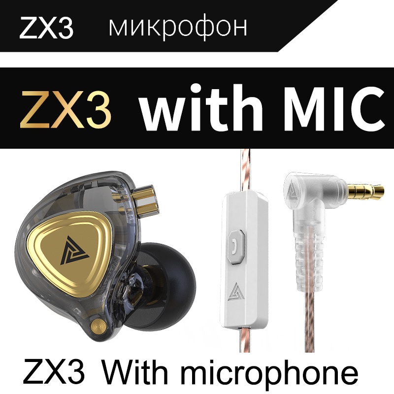 Qkz ZX3 Bass Tai Nghe Thể Thao Chạy Có Dây Trong Tai Stereo Khử