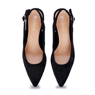 Giày cao gót mũi nhọn khoét mũi chữ V S33018 Girlie