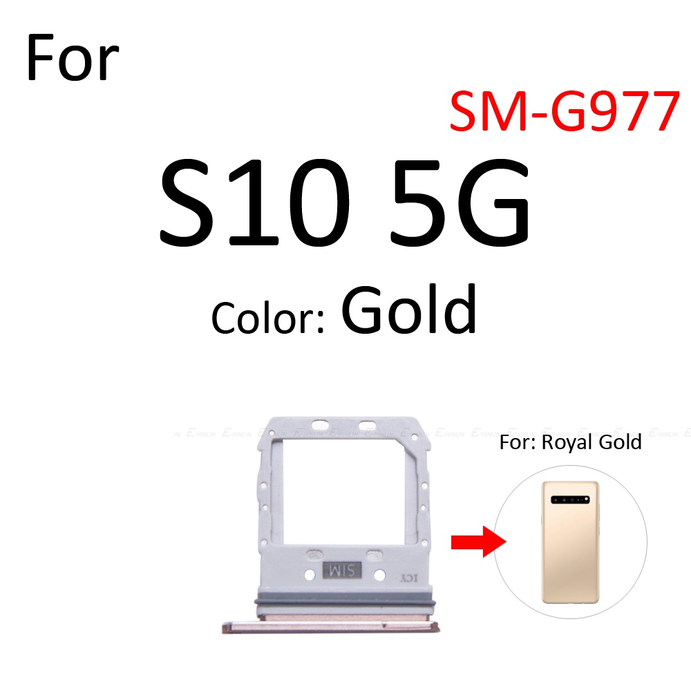 Khay Đựng Sim / Thẻ Nhớ Micro SD Thay Thế Chuyên Dụng Cho Samsung Galaxy S10 5G G973 G977