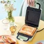 Máy kẹp nướng bánh mì BEAR 600W 2 khuôn nướng bánh mì, bánh waffle, nướng thịt