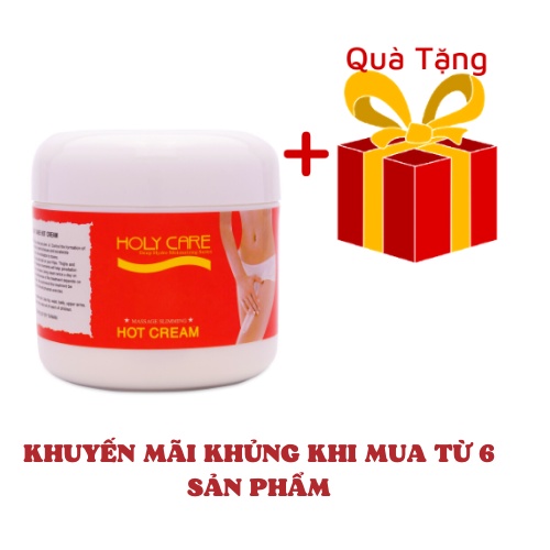 [Tặng kèm bông phấn]Kem tan mỡ cao gừng Hot Cream Holy Care 300g DATE 9/2026