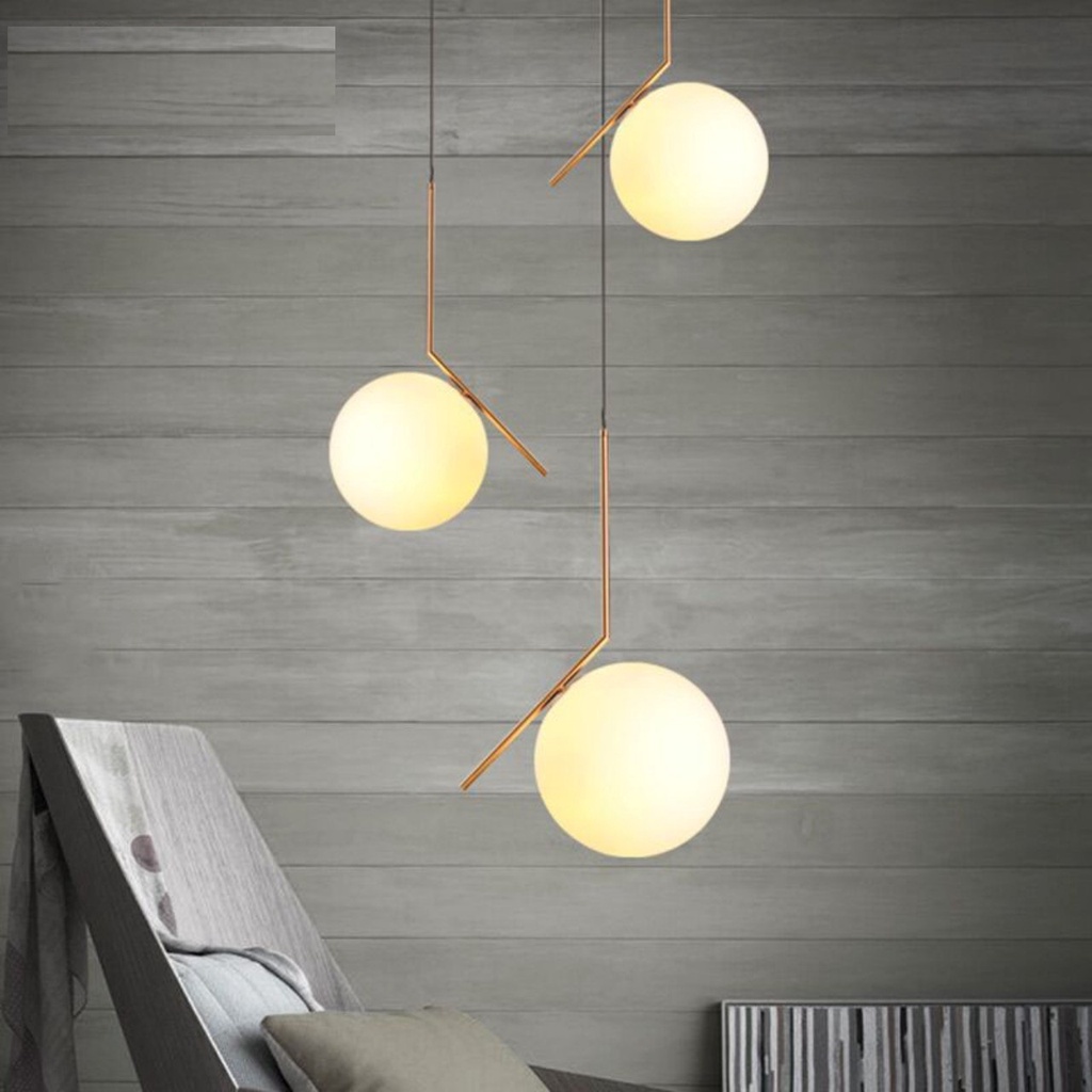 Ảnh Đèn thả trang trí chao thuỷ tinh SuperVilighting decor phòng khách kiểu hiện đại bảo hành 24 tháng 3