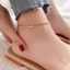 Lắc chân titan không gỉ mặt khắc chữ Lucky mẫu mới nhẹ nhàng thời trang cho nữ