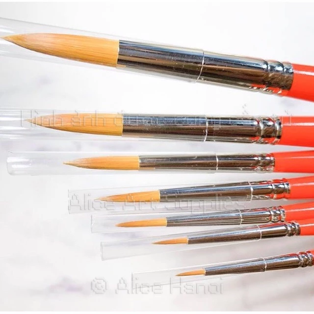 [Hỏa tốc HCM] Cọ Vẽ Màu Nước Happy Series 1845 - Đầu Tròn và Đầu Set - Nhiều Size Khác Nhau