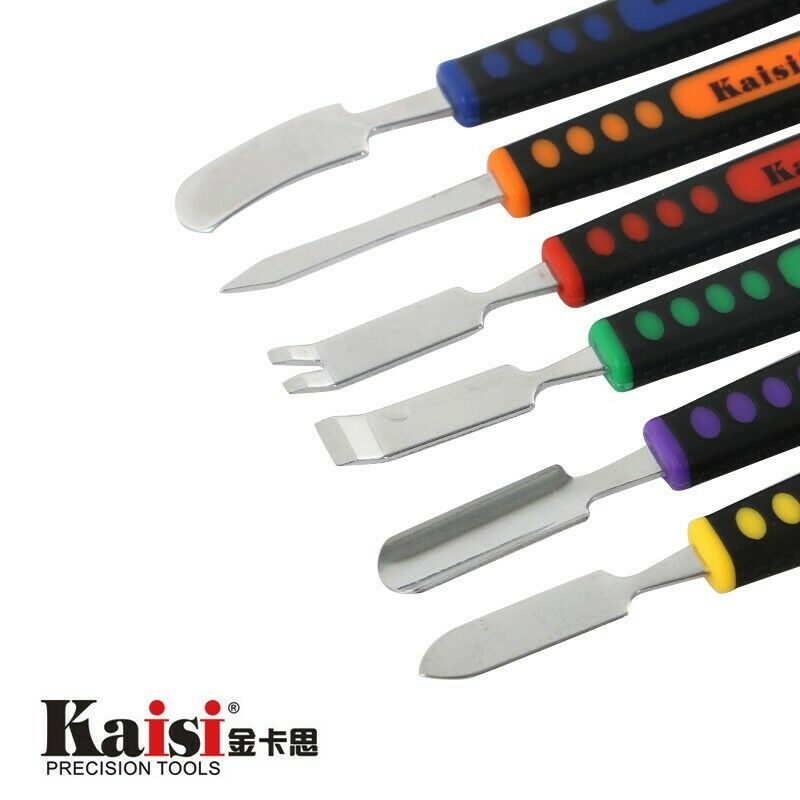 Kaisi 6 Cái Hai Đầu Kim Loại Spudger Bộ Cho iPhone iPad Máy Tính Bảng Điện Thoại Di Động Prying Mở Bộ Dụng Cụ Sửa Chữa Tay Bộ Dụng Cụ