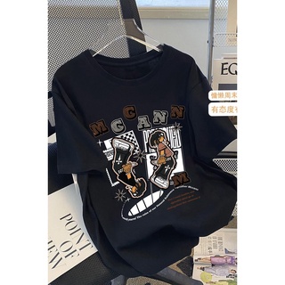 Áo thun HIIXIIVI 100% cotton tay ngắn cổ tròn in hình hoàng hôn thời trang mùa hè phong cách Hàn Quốc 2022 dành cho nữ