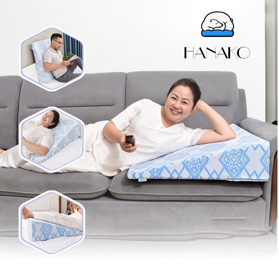 Ảnh Gối chống trào ngược người lớn HANAKO cao 16CM chất liệu Pu foam bảo hành 12 tháng 3