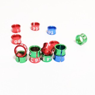 10 chiếc lovebirds Vòng chân mở 4mm / 4.7mm / 5mm / 6mm / 7mm / 8mm dành cho chim châu Phi Chim tình yêu & Cockatails Vòng chân Budgerigar, Vòng chân chim nhận dạng chuyến bay huấn luyện vòng chân