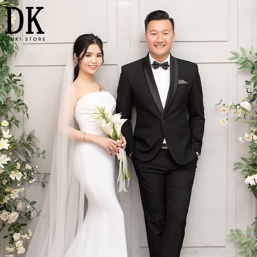 Bộ Áo Vest Nam Chú Rể Áo Vest Cưới Ve Sam Sang Trọng - Duki Store | Shopee  Việt Nam