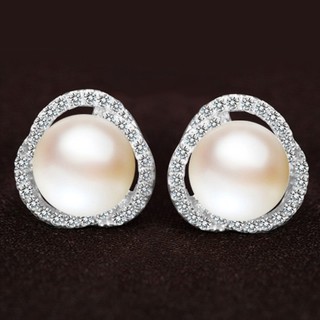 Bông tai ngọc đại viền đá BHBT339