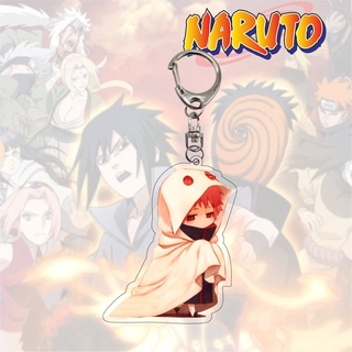 ST2 Naruto Móc Khóa Acrylic Móc Chìa Khóa Sasuke Madara Itachi Sasuke Kakashi Sakura Móc Khóa Mặt Dây Chuyền Anime Túi Phụ Kiện