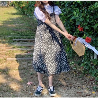 [59] Set Yếm Hoa Nhí Mix Áo Sơmi Siêu Xinh Phong Cách Hàn Quốc Có Ảnh Thật Kèm Video
