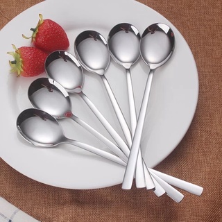 Combo 10 Muỗng INOX SUS 304-Thìa Ăn Cơm Kiểu Thìa Hàn Quốc Size Lớn Dài 20.5cm