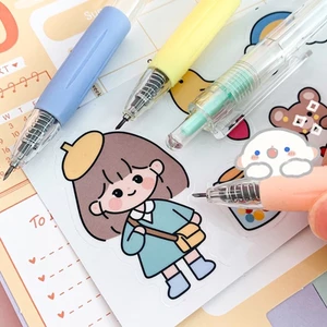 DIY - Bút dao cắt, dao rọc, trổ, khắc sticker, washi dạng bút có thể thu gọn 🐻🌸