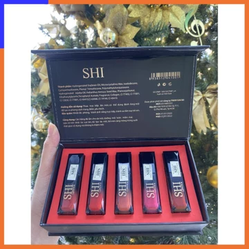 SÉT 5 SON - Son Ăn Được - Son Không Chì - Son đỏ cam - Bền Màu - Lên màu chuẩn - HÀNG MỚI VỀ V