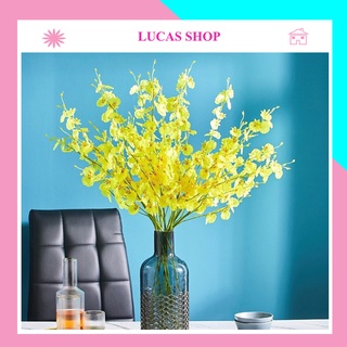 Hoa giả - Hoa Lan vũ nữ Lucas 65cm trang trí bền, đẹp, sang trọng, quý phái