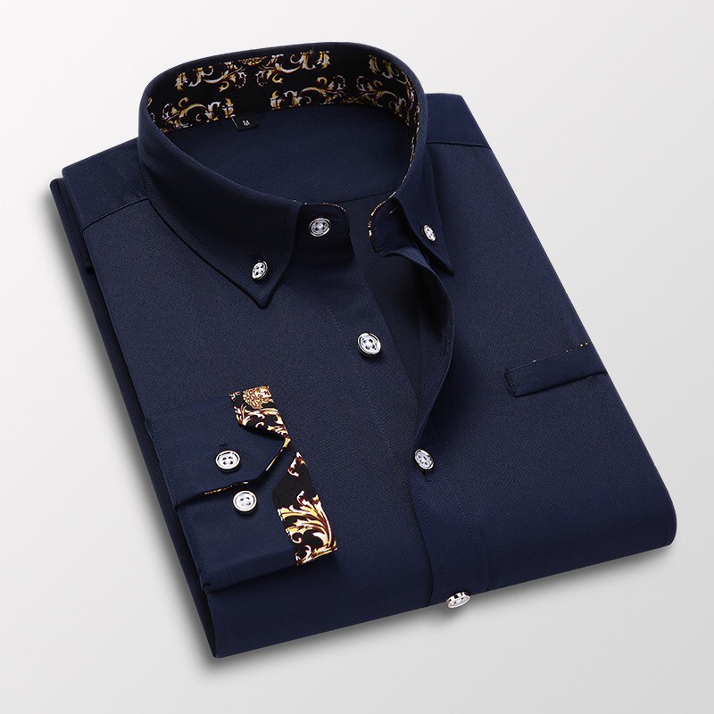 Ready stock business formal shirts in casual shirt long-sleeve vintage work shirt
