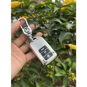 Ốp chìa khoá TPU 3 nút smart key xe ô tô honda CRV, HRV, civic, city, brio, jazz 2021 2020 2019 2018 ( 3 nút thông minh
