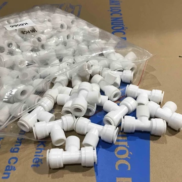 cút máy lọc nước nối nhanh , cút máy lọc nước chữ T cân 2 đầu dây 10 - 1 đầu zen 17 nối nhanh - có giá sỉ