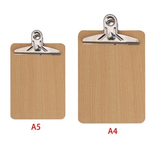 [COD] NEATDWELL 1PC Clipboard Đồ dùng văn phòng kinh doanh Kẹp hồ sơ bằng gỗ đa chức năng