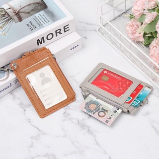 JOYFULLIFE Hộp đựng thẻ ID Di động Da PU Văn phòng Móc khóa làm việc